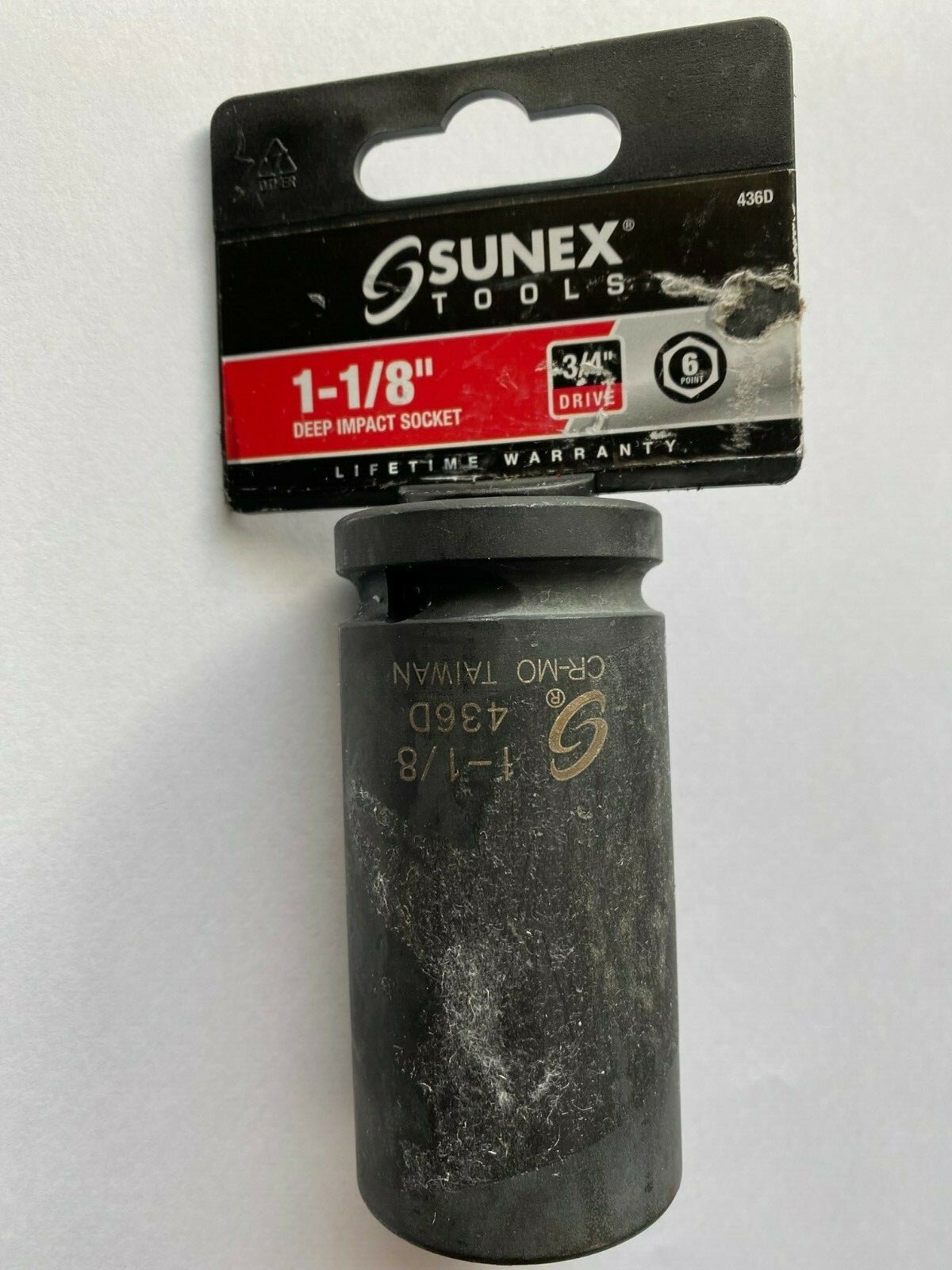 Sunex Tools 436D 3/4″ Drive 6 Point Deep Impact Socket 1-1/8″