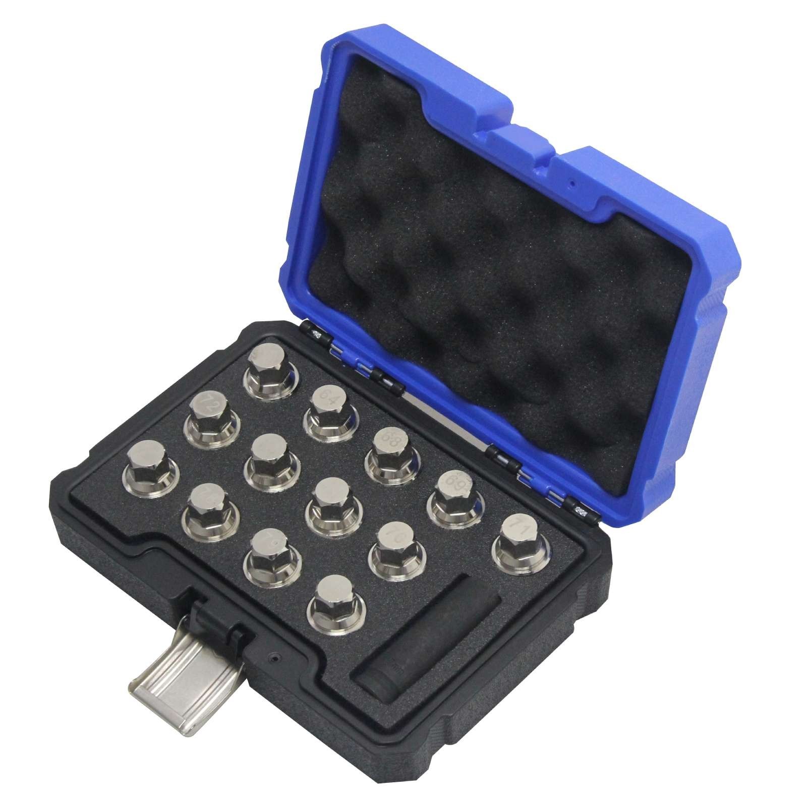 Kuntech Wheel Lock Lug Nut Anti Theft Screw Sleeve Kit Removal Key for BMW MINI