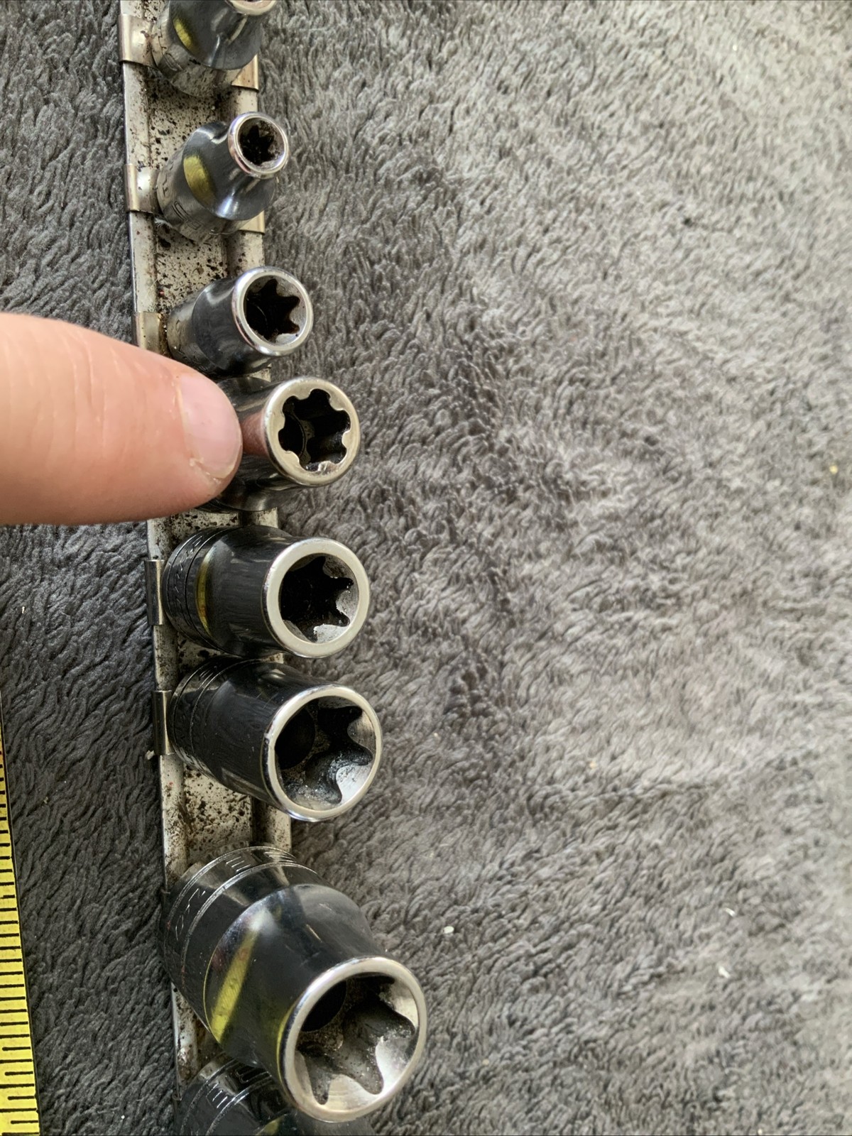 Snap On Inverted Torx Socket Set, 1 Is Different Style…..see Descrip