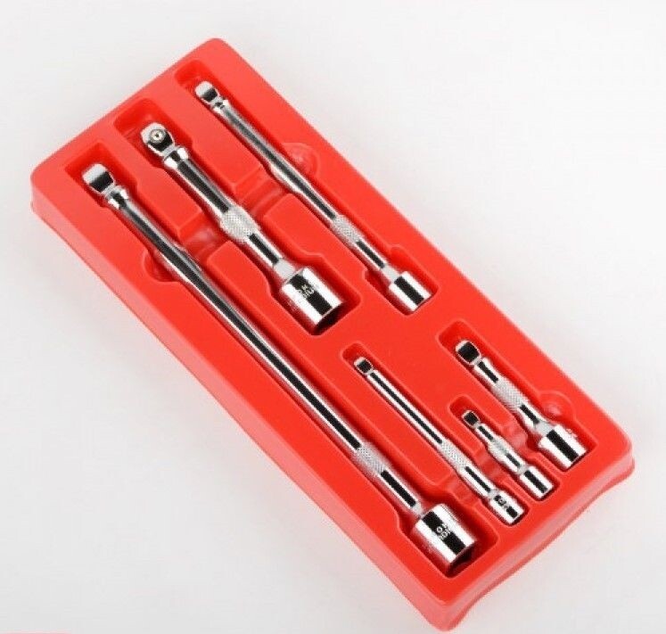 6PC Drive Car Wobble Socket Extension Bar 1/4″ 3/8″ 1/2″ Auto Shop Hand Tool Set