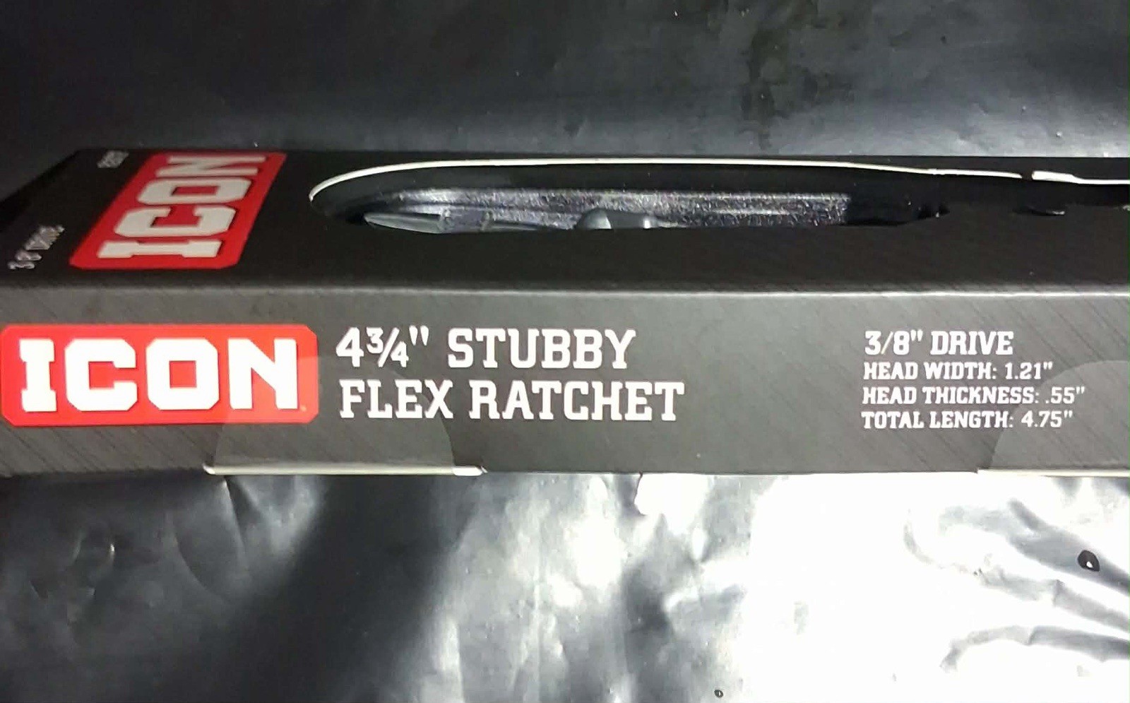 ICON G2 R2STF 4 3/4” STUBBY FLEX RATCHET 3/8” DRIVE NEW SEALED FREE SHIPPING