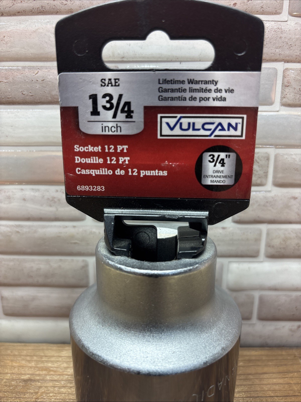 1-3/4″ Vulcan 3/4″ Drive, 12 Point Socket, CR-V, 6893283, Free US Ship