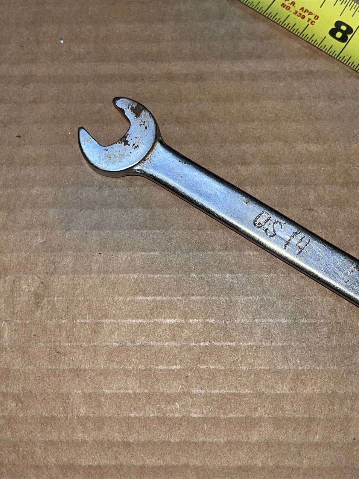 Vintage ES Tools USA 7/16 In SAE 12 Point Combination Wrench Mil-Spec