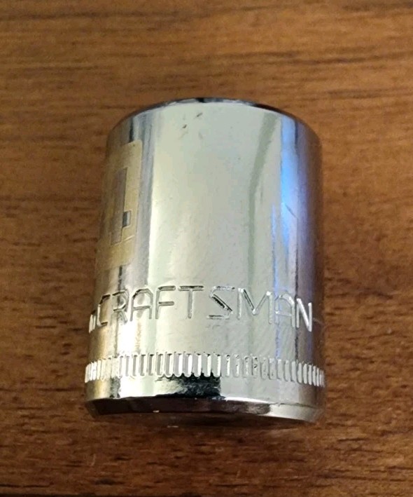 Craftsman Z-AL 14mm Socket 6 Point 1/4″ Drive 34611 Easy Read (Stamped & Etched)