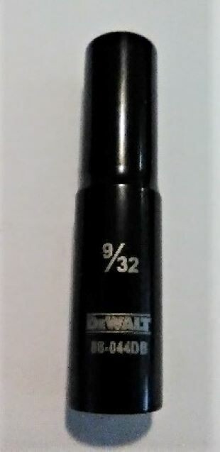 Dewalt 9/32″ x 1/4″ Deep Socket 86-044DB Black Chrome
