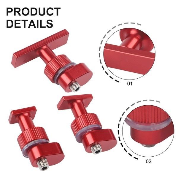 Car Dent Repair Tool 3Pcs Glue Tabs for Paint Dent Removal Easy to Carry