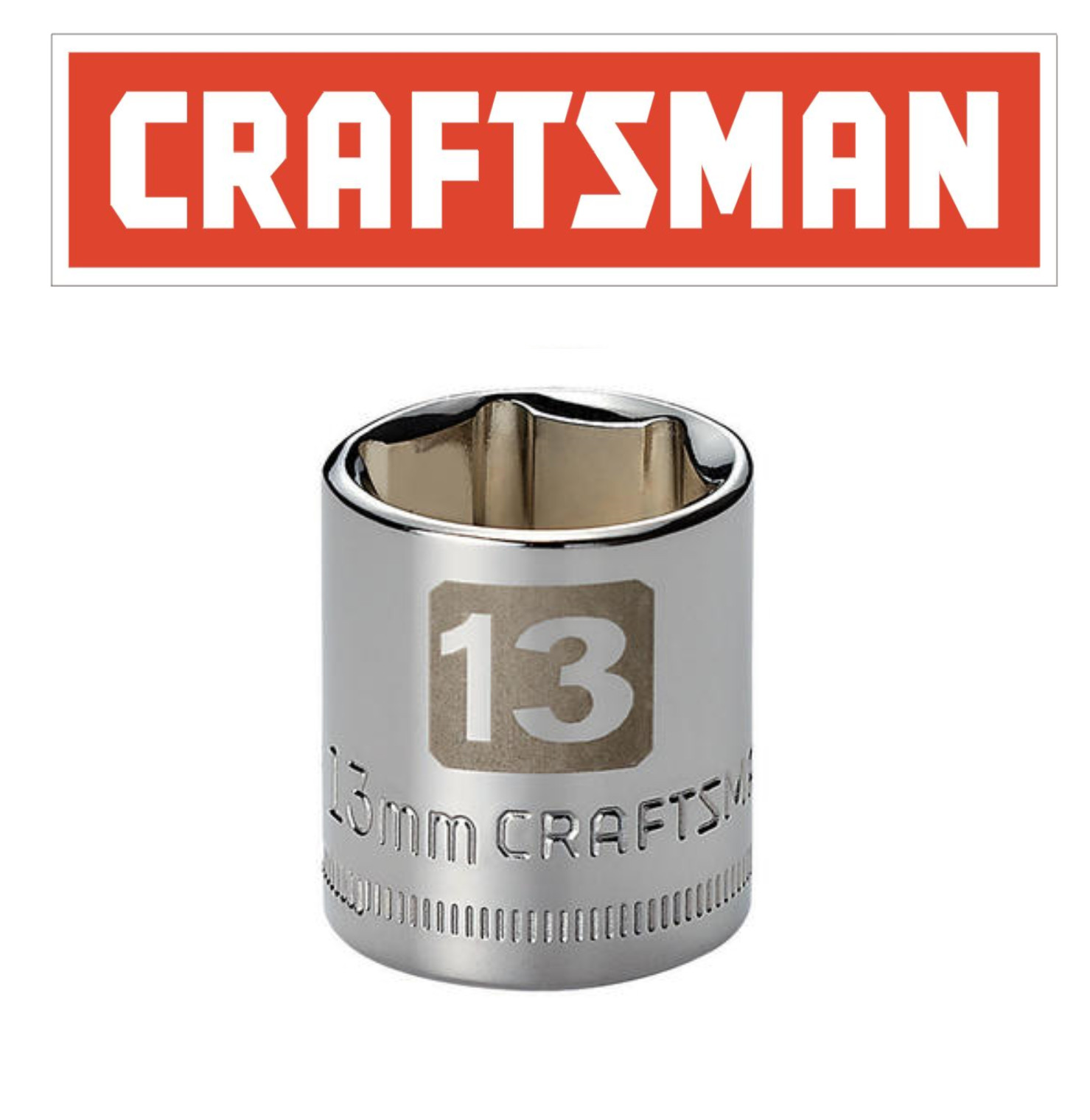 Craftsman Easy Read Socket 1/4″ Drive Shallow Metric or Inch Choose Size