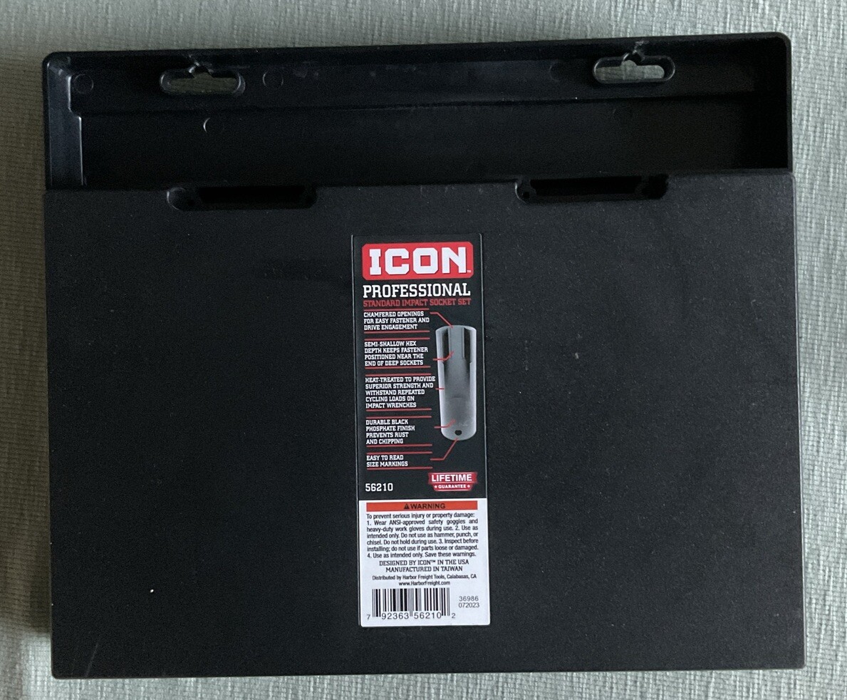 ICON Professional Standard Impact 13 Piece Socket 1/2 Drive Set SAE 13SS-13