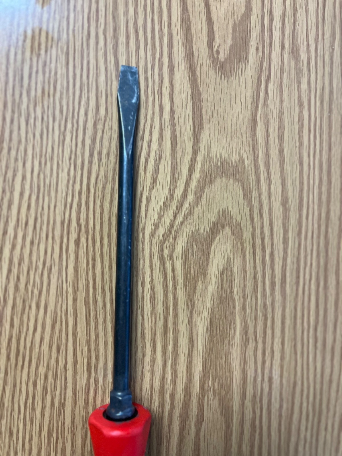 SNAP ON GSHD8 3/8 FLAT BLADE SCREWDRIVER 13.5″ LONG RED/GRAY HANDLE – LOT#123
