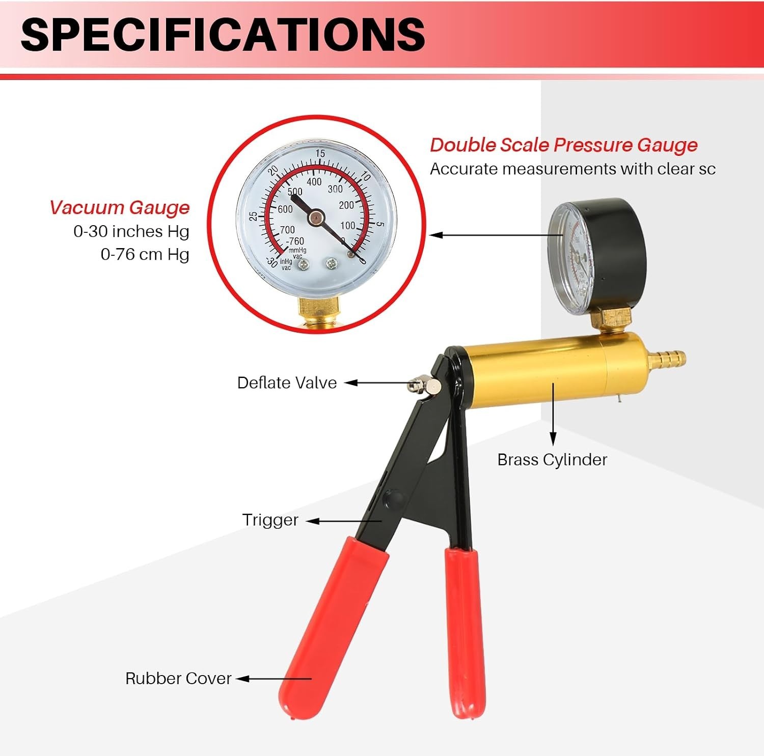 Multifunctional Handheld Vacuum Pump Tester – 16PCS Automotive Bleeding Kit