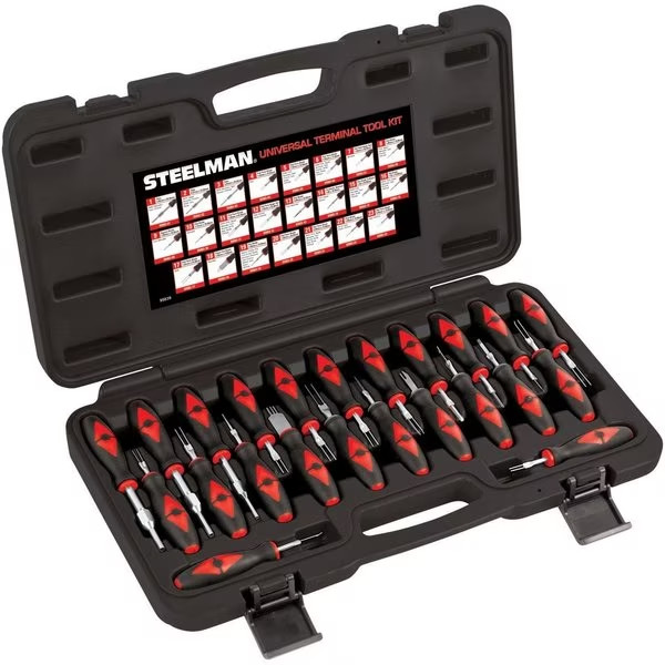STEELMAN 95839 Universal Terminal Tool Kit 23 Pieces with Case