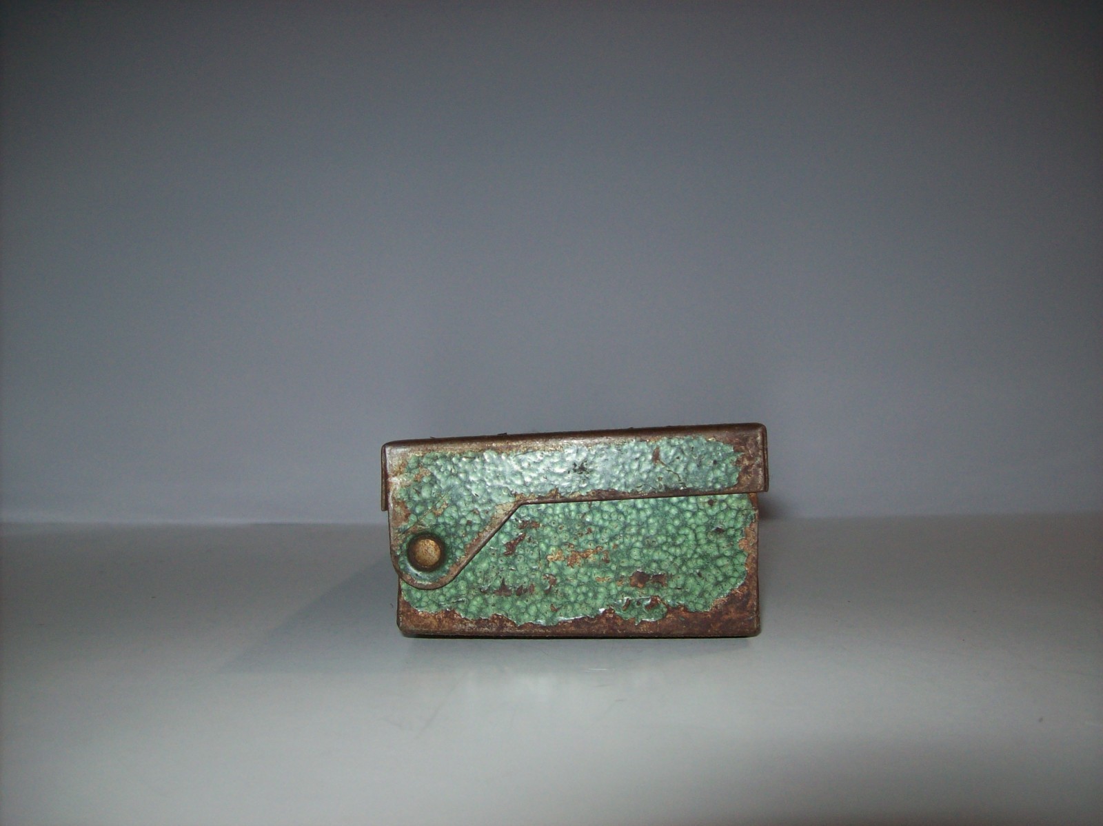 EMPTY Vintage S-K Tools Green Metal Socket Set Case Box, 15″L x 3″ W x 1.5″ T