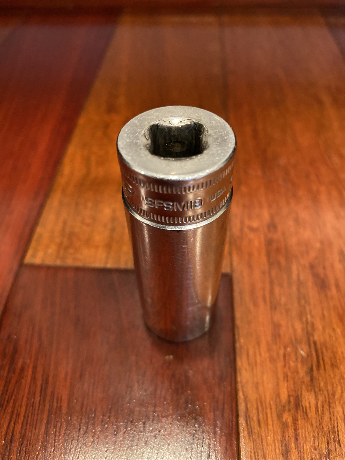 Snap-on SFSM18 18mm Flank Drive Deep Socket 3/8″ Drive 6-Point