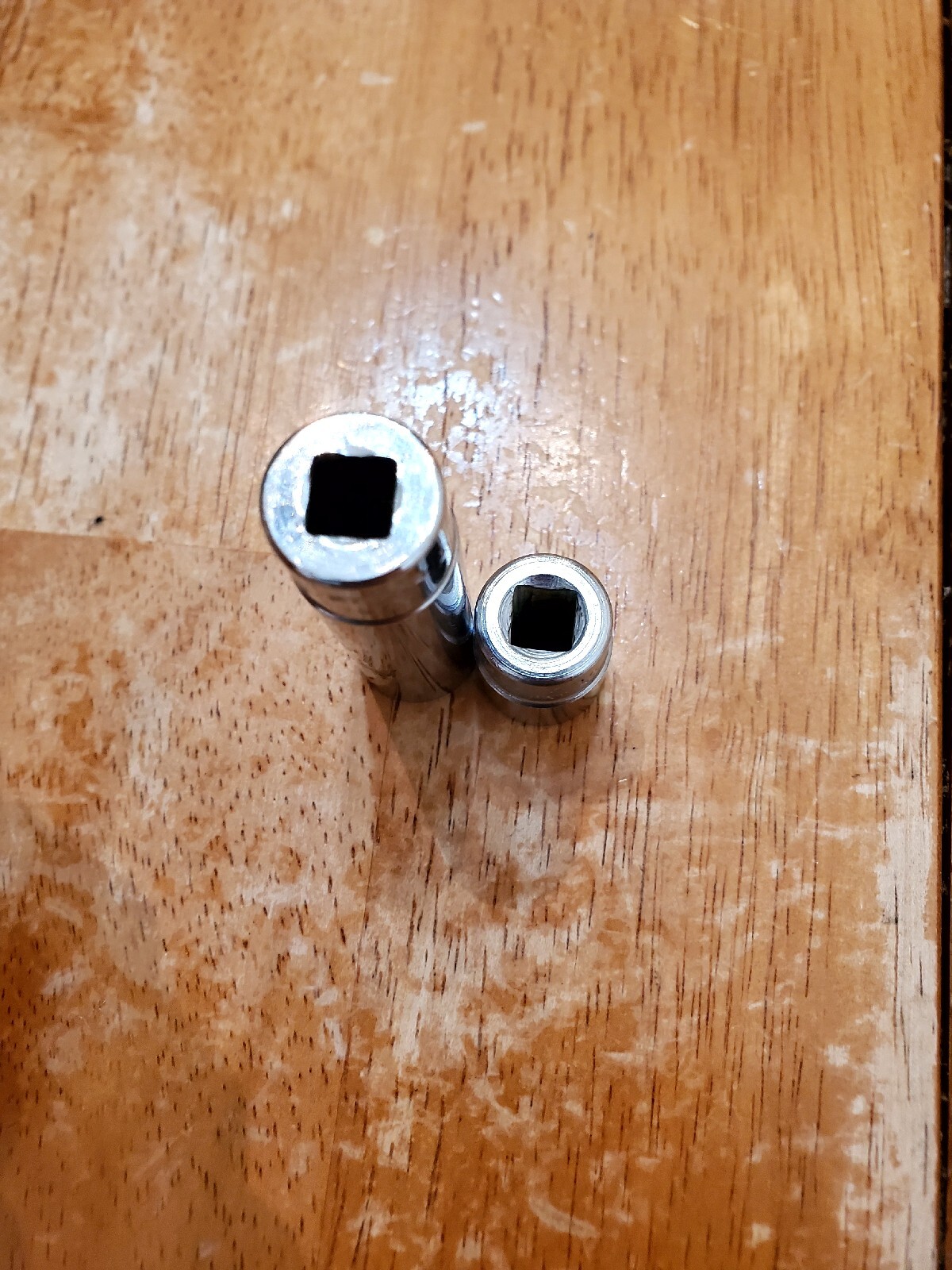 Snap On 1/4 Drive 7/16 12PT Shallow Deep Sockets Lot Of 2