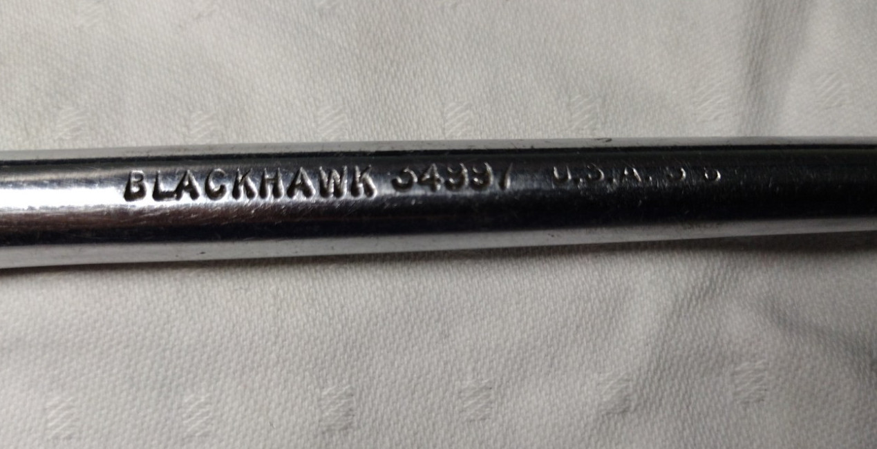 Blackhawk 34997 3/8″ Drive Swivel Head Ratchet Knurled Handle Made In The U.S.A.