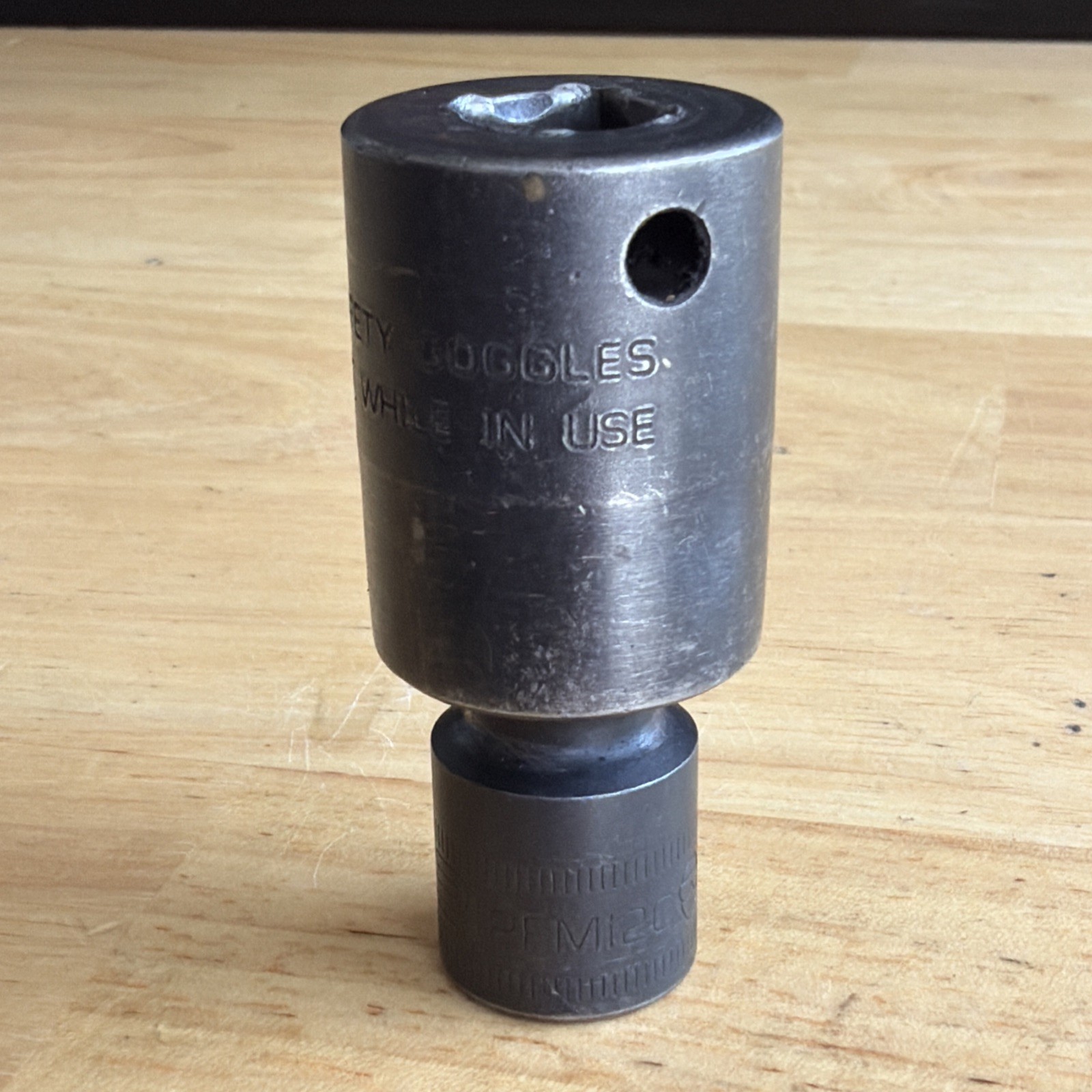 Snap On Tools 12mm Universal Swivel Impact Socket 3/8″ Drive 6pt IPFM12C USA