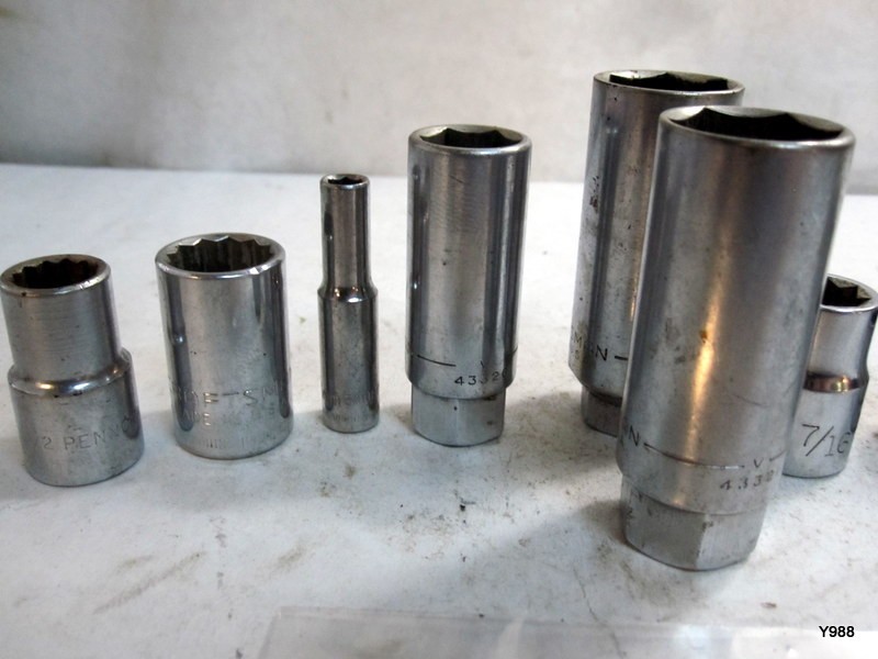 CRAFTSMAN set of 12 sockets mix lot see description