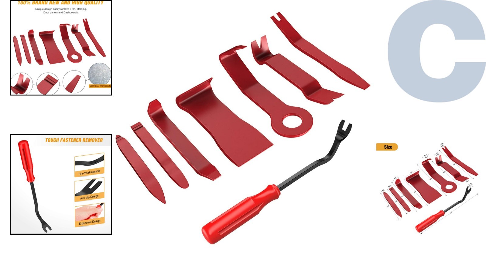 8-Piece Auto Trim Removal Kit – Lightweight and Effective Performance