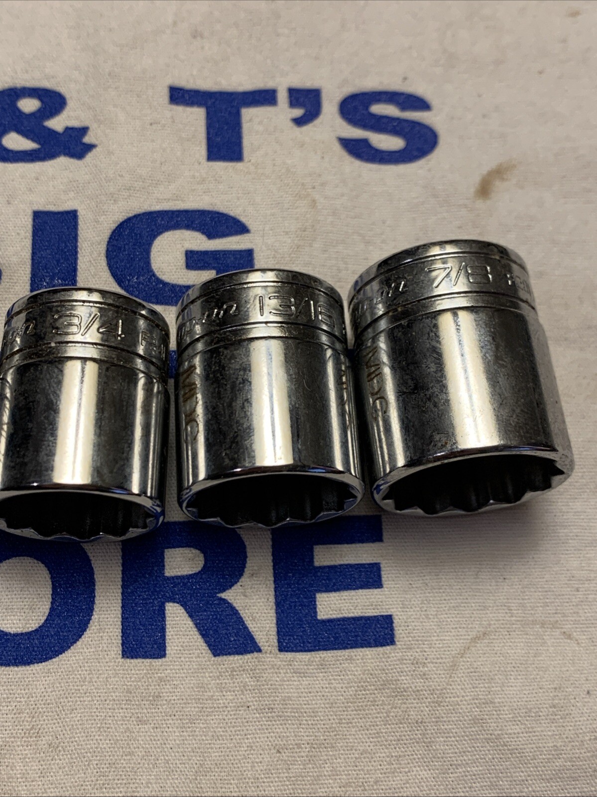 Snap-on Tools USA 3/8″ Drive 12pt 7pc 5/16″-7/8″ Chrome Socket Set F Series