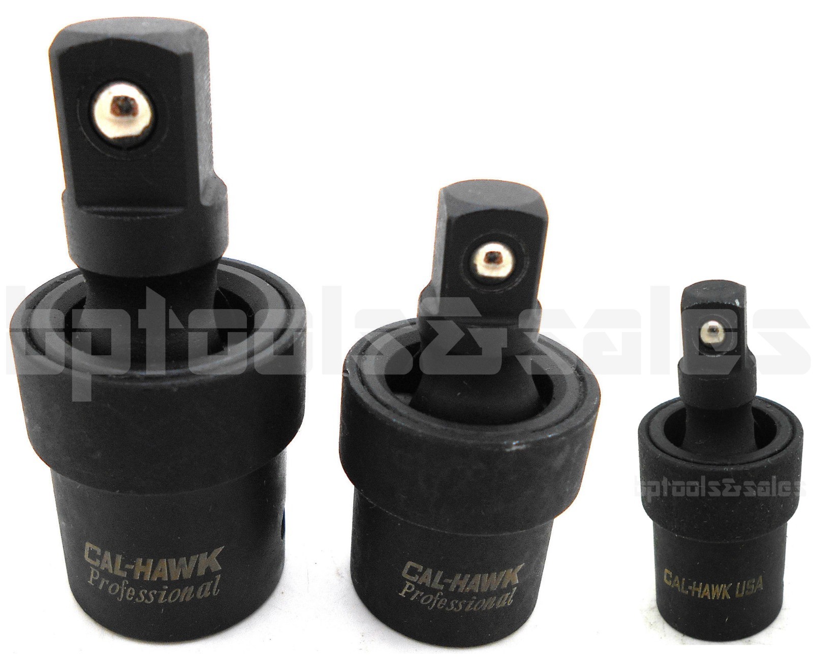 3pc 3/8″ 1/2″ 1/4″ Dr. Impact Universal Joint Swivel Socket Set CR-MO Ball Type