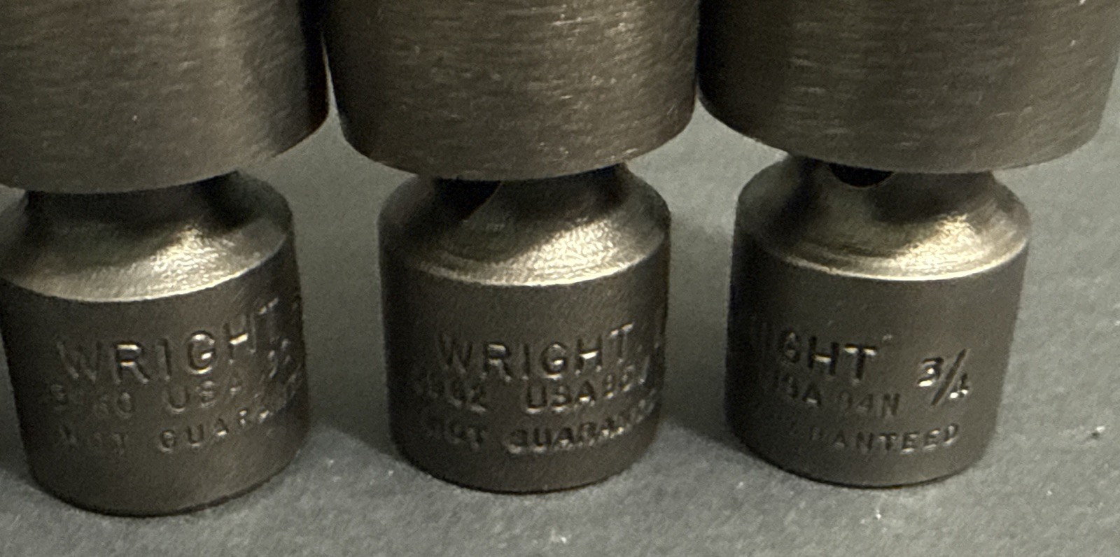 WRIGHT TOOL 7pc 3/8” Dr UNIVERSAL SWIVEL DEEP IMPACT SOCKET SET 3/8” – 3/4” SAE