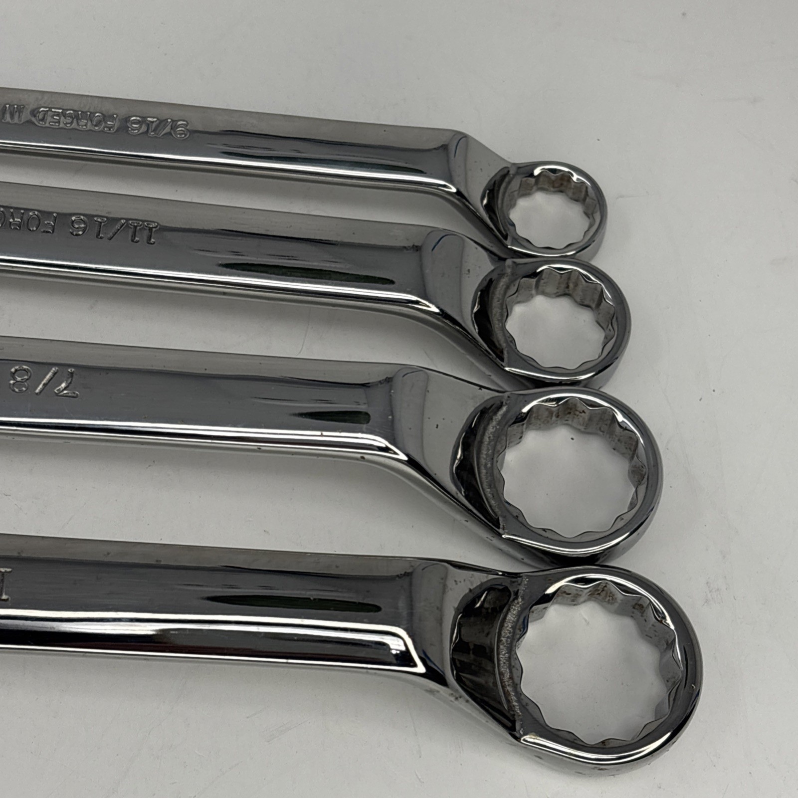 Craftsman 4pc Full Polish Deep Offset 12pt SAE Wrench Set1/2-15/16″ 44317-20 USA