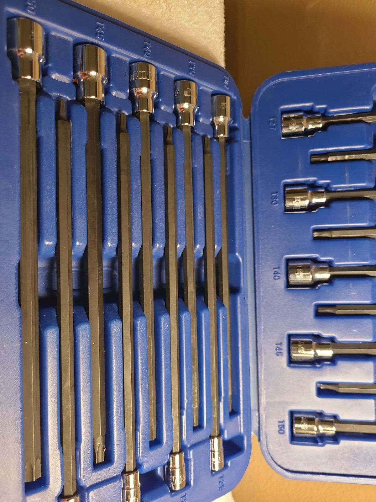 Vim Tools 18 Piece Extra Long Torx Specialty Set S2 Steel Bits (V458L)