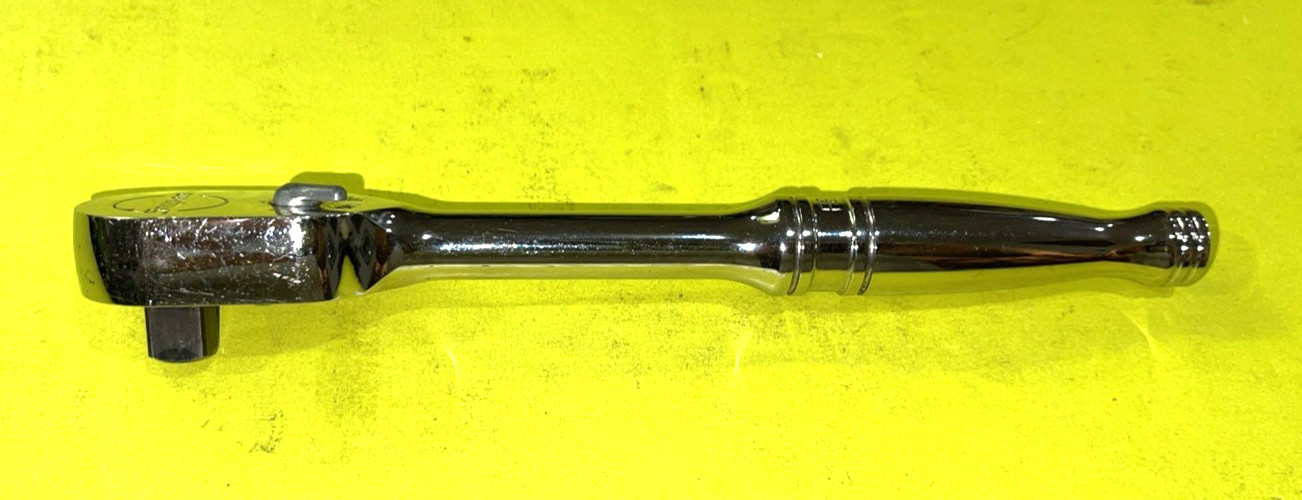 SNAP-ON TOOLS 3/8 DRIVE 7-1/2 INCH CHROME 80TOOTH RATCHET F80 SHIPPED FREE IN US