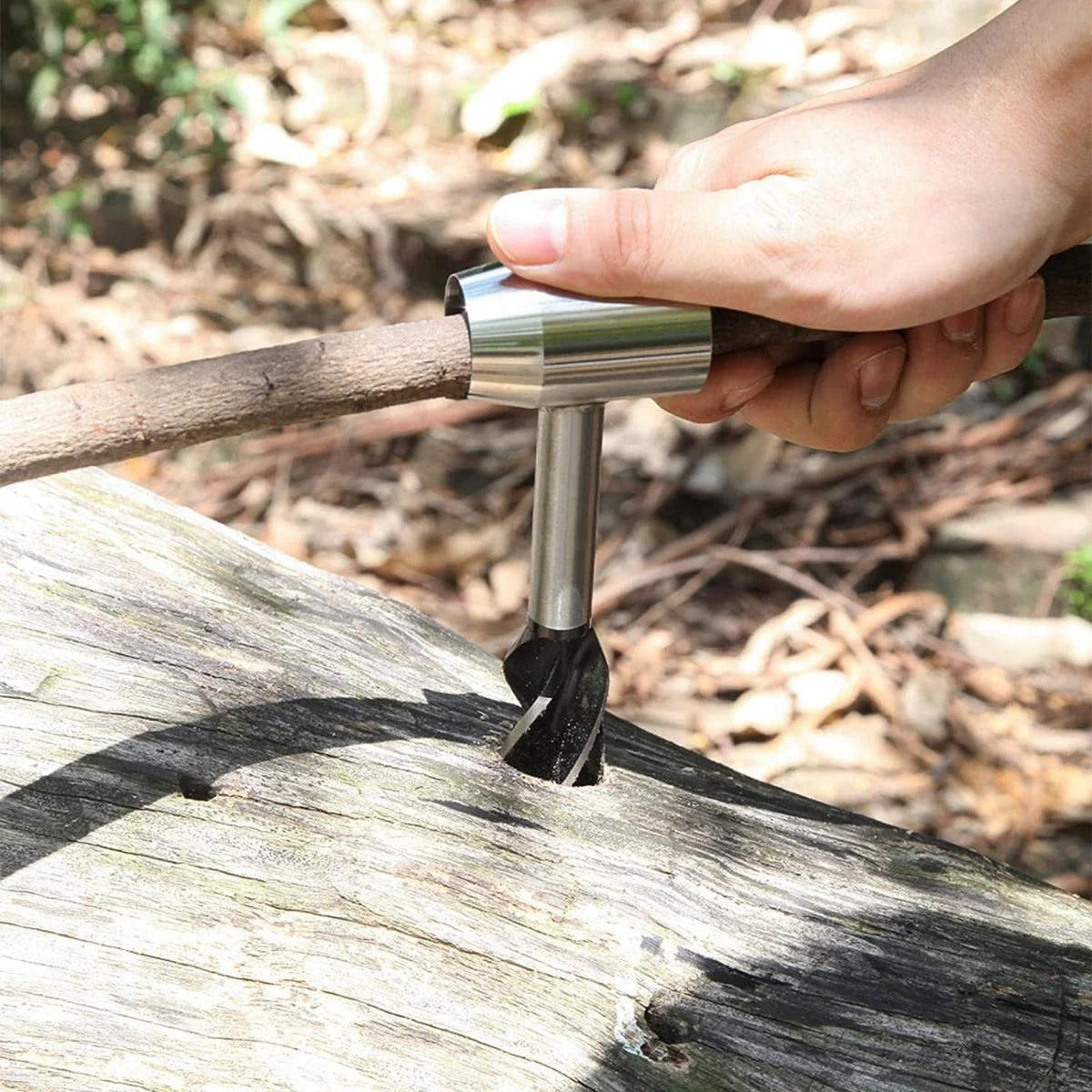 Survival Tools for Bushcraft Settlers Wrench Adhesive Eye Auger Drill Bit