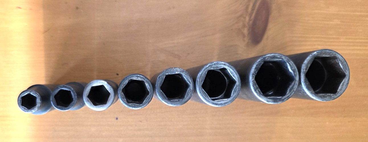 Vttg Snap-On 8-pc SAE 1/2″ Dr 6-Pt Impact Deep Socket Set 3/8″ to 1″ SIM Series