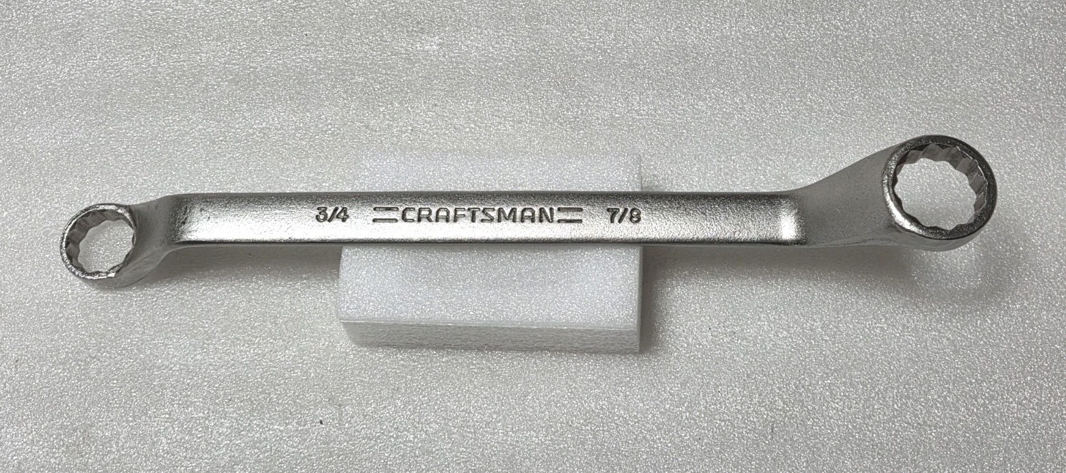Craftsman VA 44324 Off Set Box End Wrench 3/4″ & 7/8″ VA44324 USA