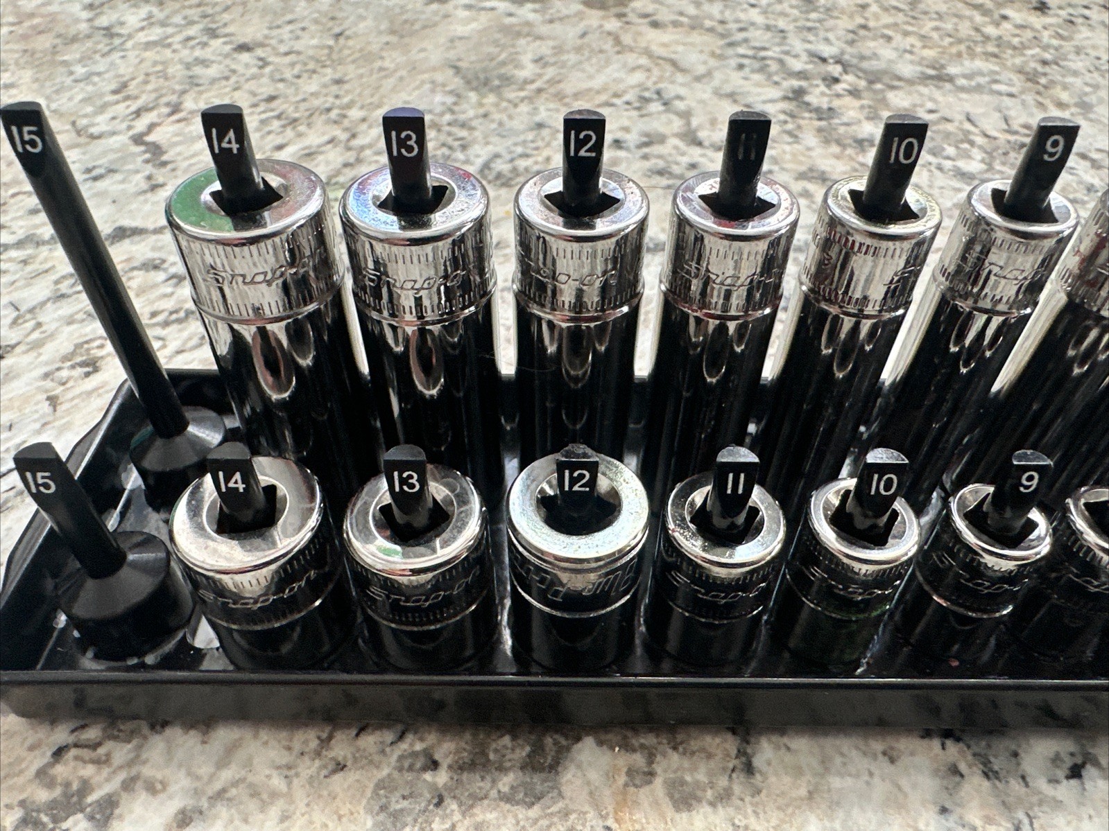 Snap-on Tools USA 18pc 1/4″ Drive 6PT Metric Shallow Deep Socket Set 120STTM