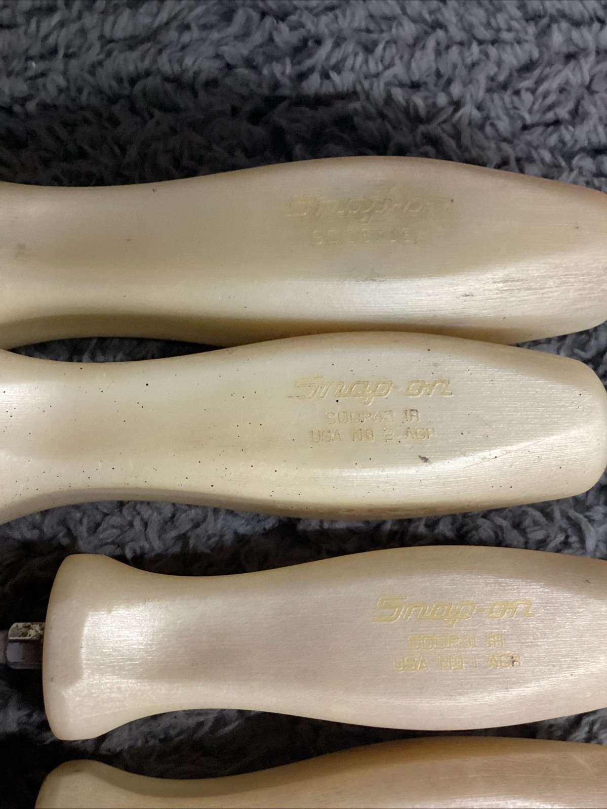 Snap On Anniversary Hard Handle Pearl Screwdriver Set 4 Pieces
