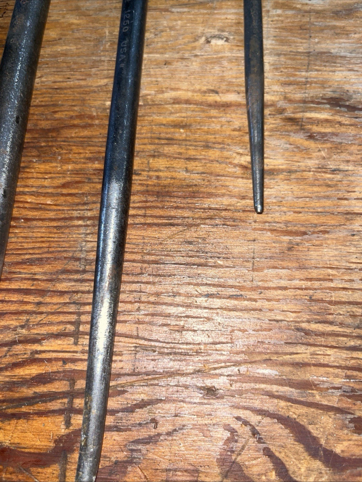Snap-on PBS704 4 pc Prybar Set (6-20″) Lady foot Rolling Head Pry Bar Set