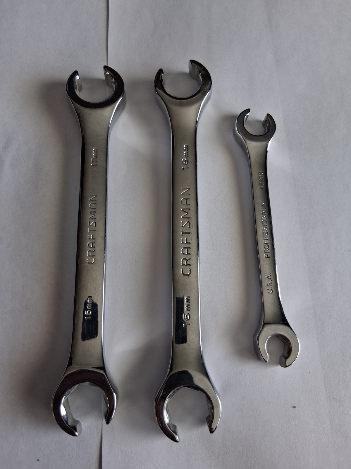 Group Of Craftsman Flare Nut Wrenches