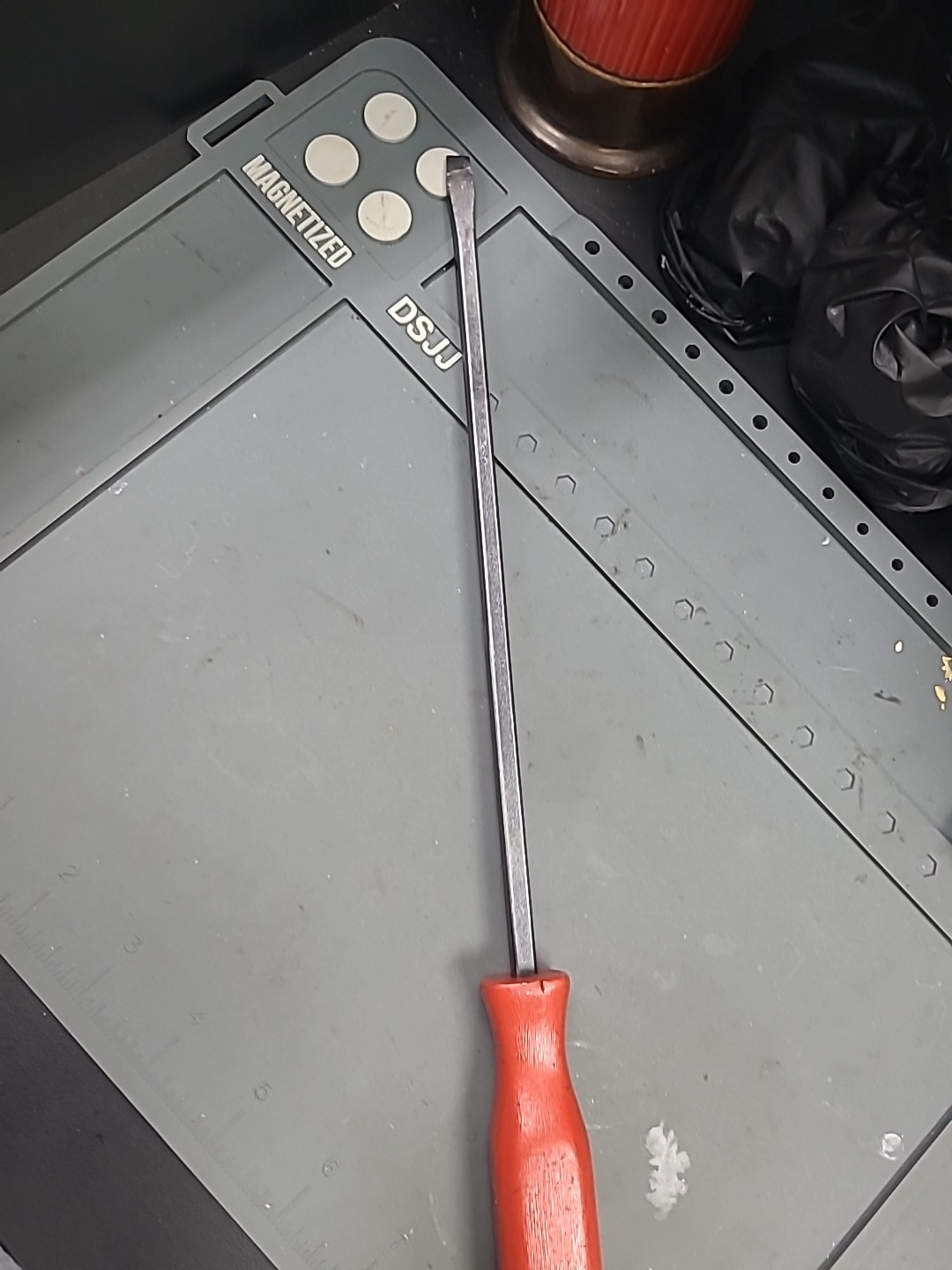 Vtg Mac Tools PN10AR Flat Slotted Screwdriver Square Shank 10″ – USA