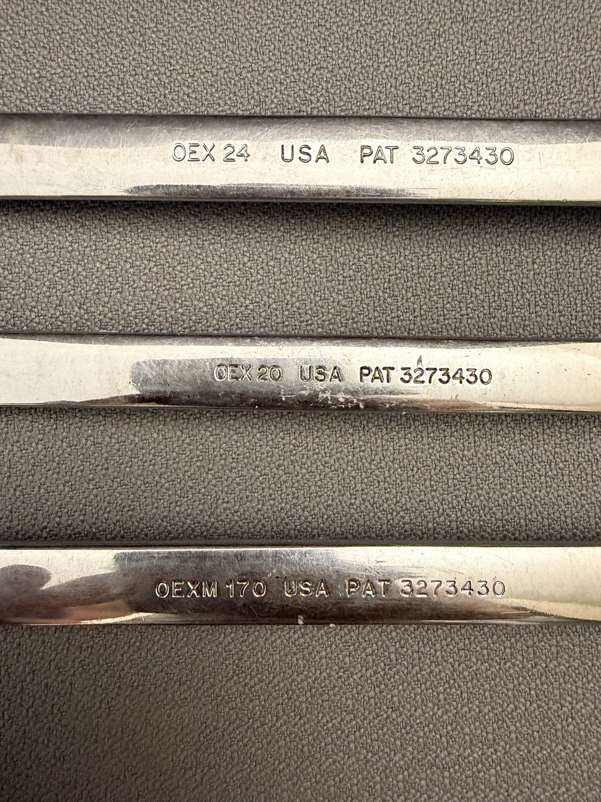 Snap-On Tools USA (OEX -24) (OEX -20) (OEXM 170) Combination Wrenches