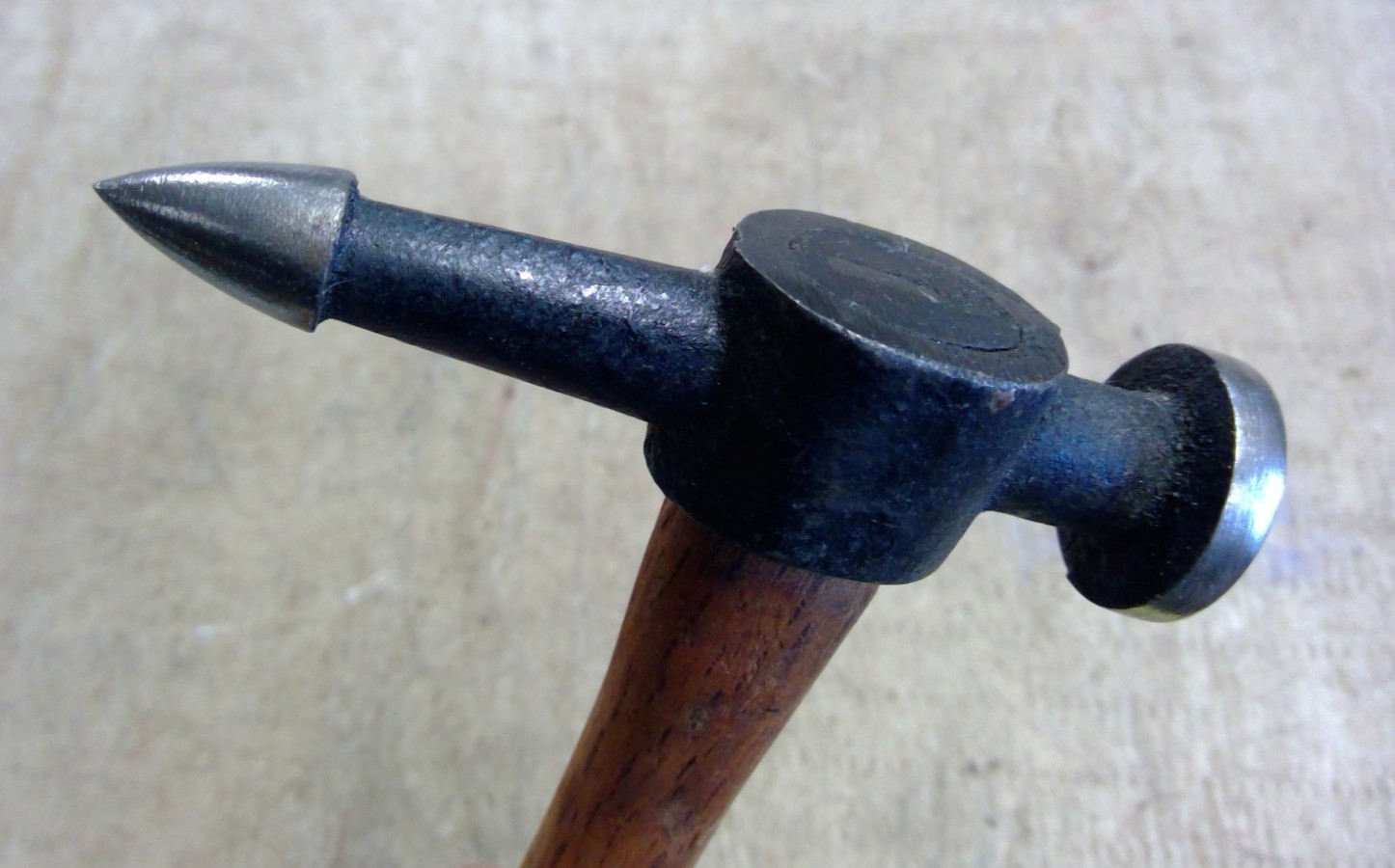 Vintage Auto Body Hammer 1-1/8″ Round Face & tapers point 1 1/2″ Long