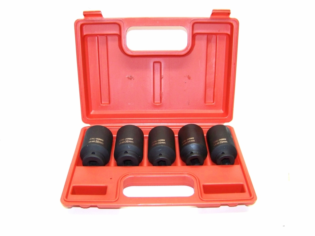 5 pcs 1/2″ Dr Deep impact Socket 1-3/16″ 1-5/16″ 1-3/8″ 1-7/16″ 1-1/2″ SAE Set