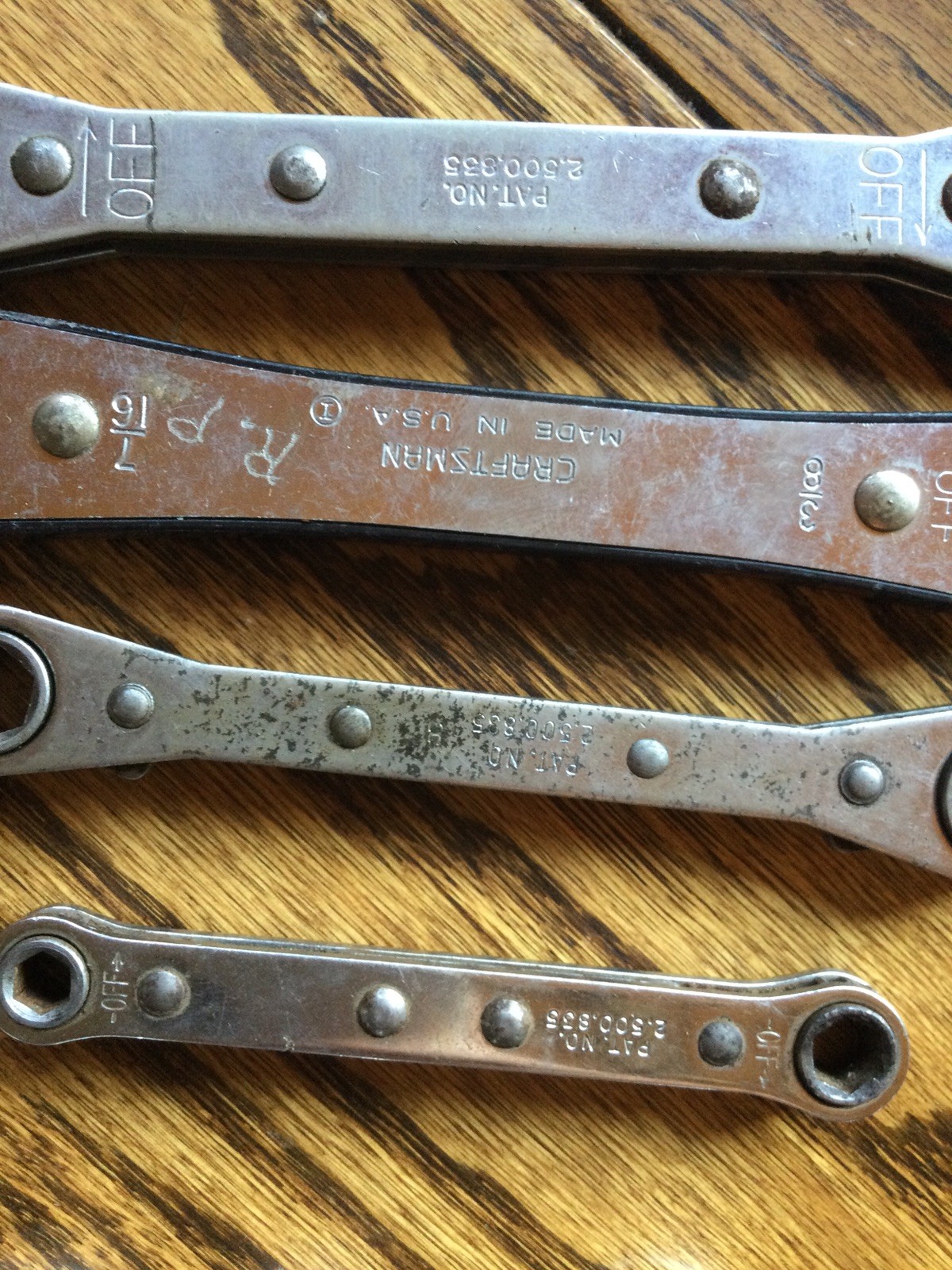 Craftsman Standard SAE Reversible Ratcheting Wrench Set USA Proto SK 5 16 ~3/4