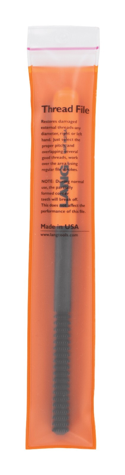 Lang Thread Restore File Rethread 8 Sizes SAE 11-24 TPI 2665 Made in USA