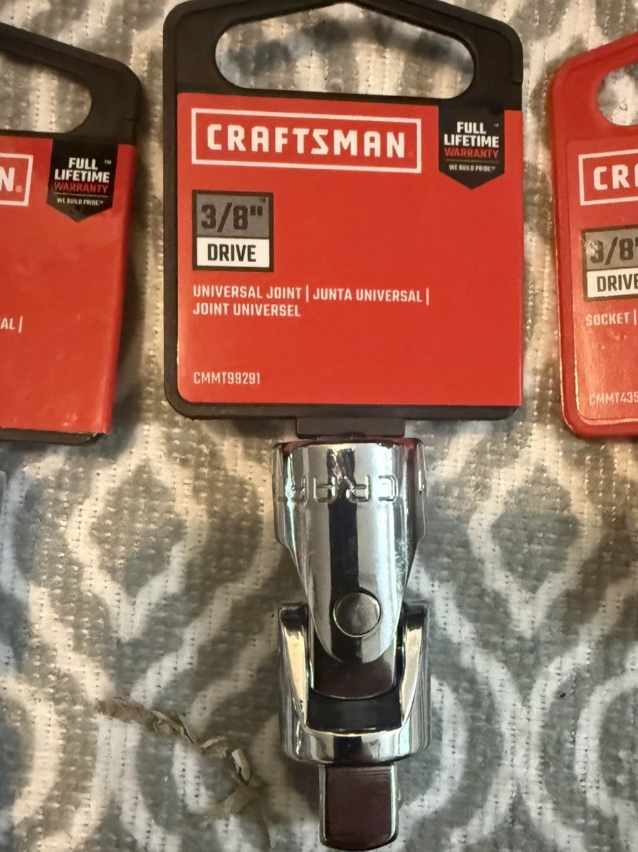 Craftsman 3/8 inch drive ratchet and sockets