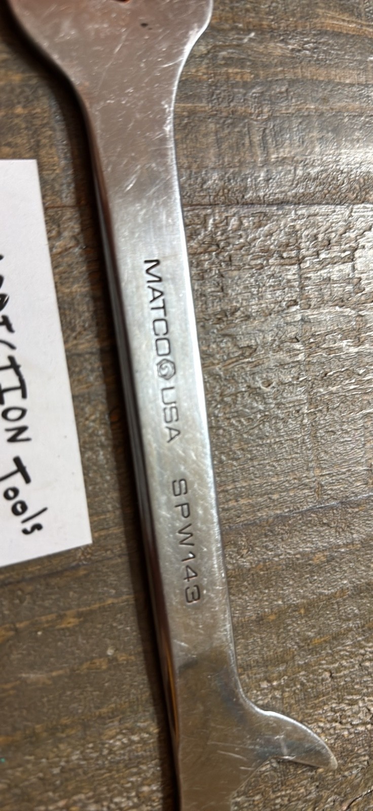 MATCO 1” slim profile 4 way angle wrench SPW143 no owner markings