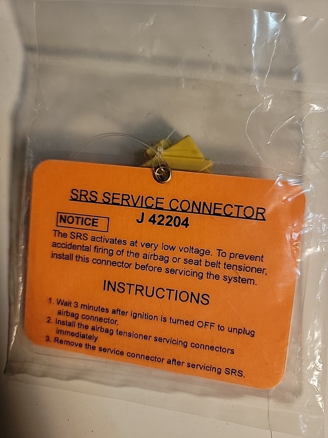 KENT MOORE TOOL J-42204 SRS SERVICE CONNECTOR