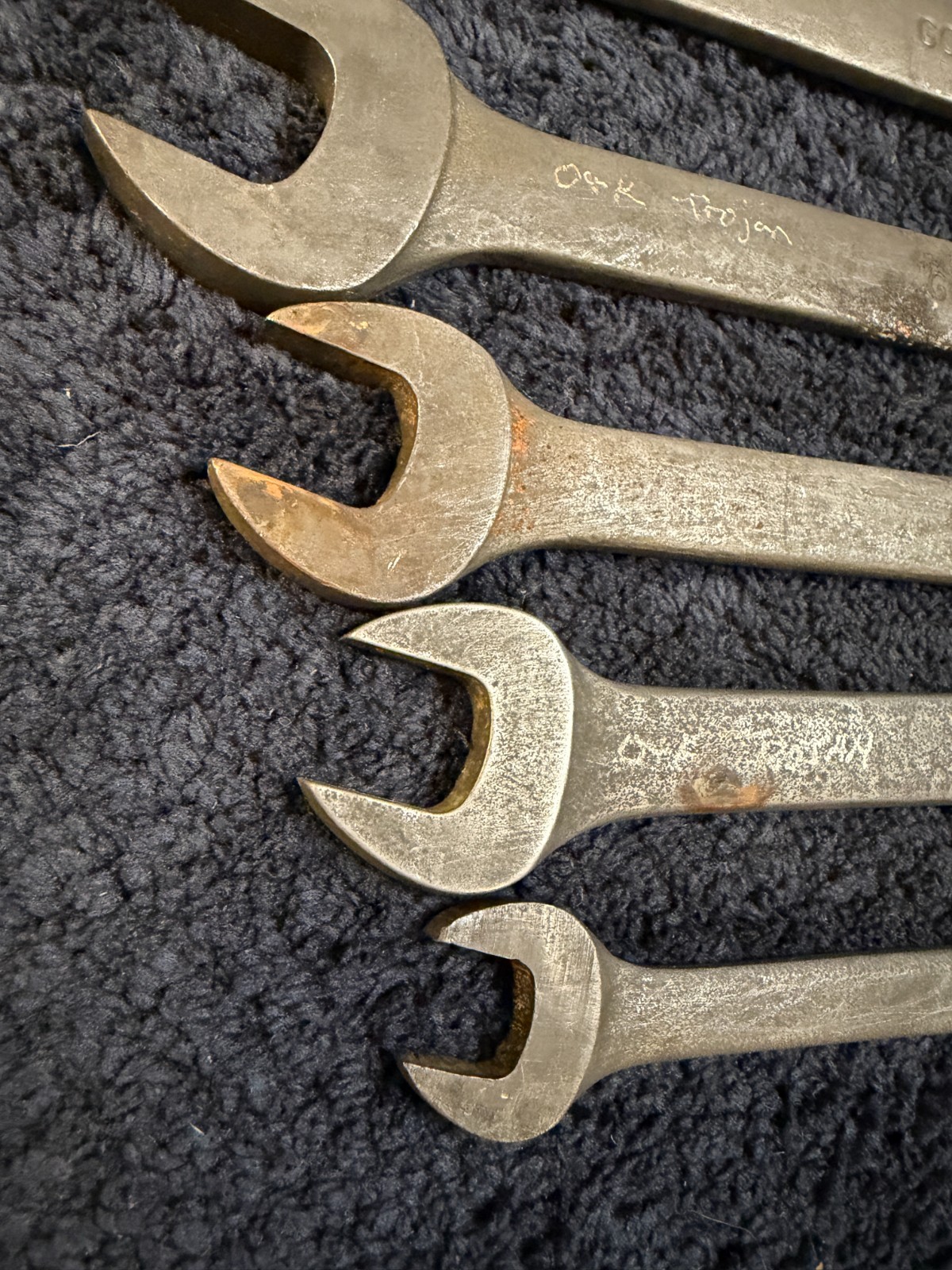 Snap-on 5 Piece Combination Wrench Set, GOEX See description for sizes. USED