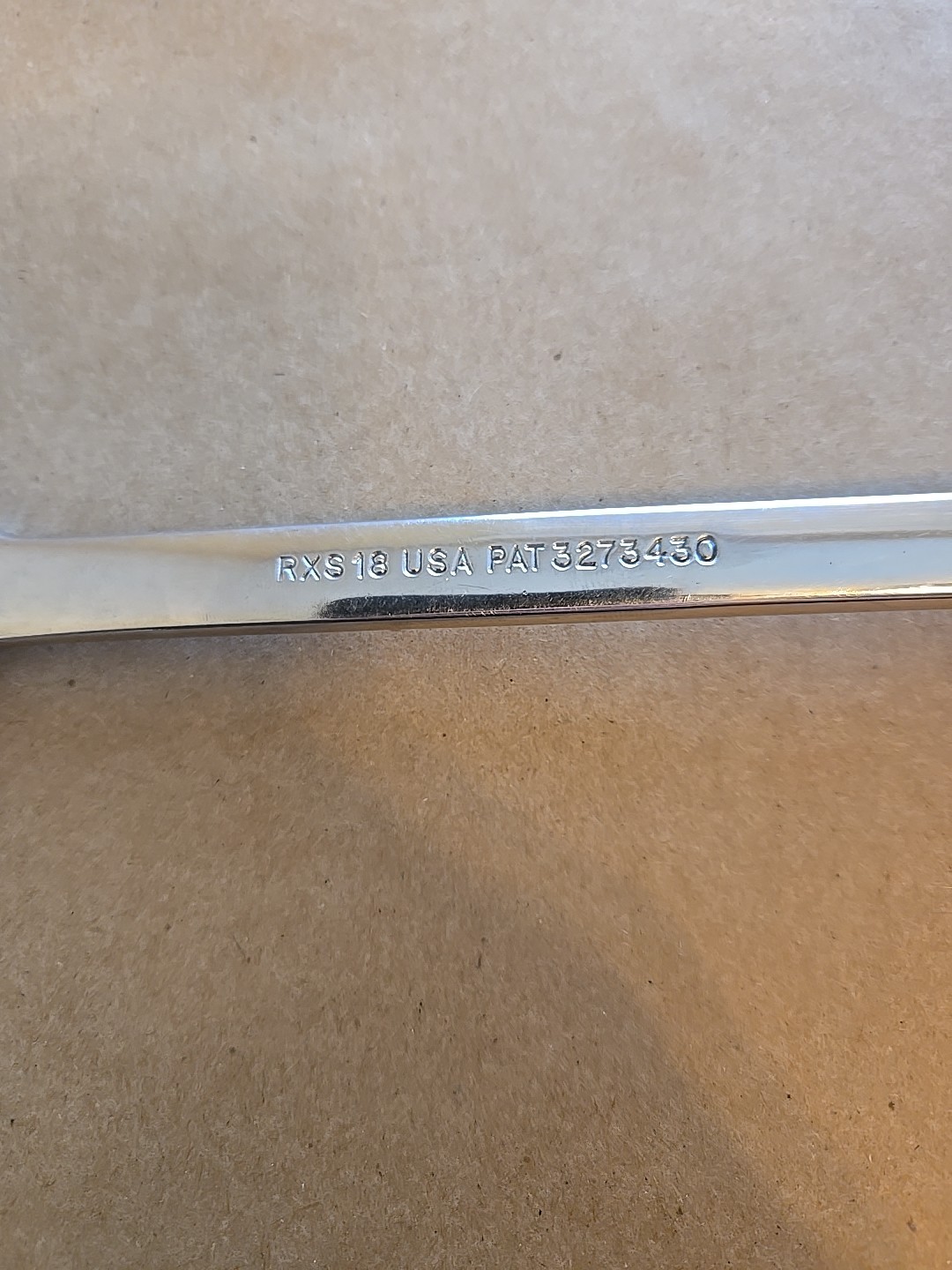 Snap On 9/16″ 6PT SAE Chrome Open/Flare Nut End Combination Wrench RXS18