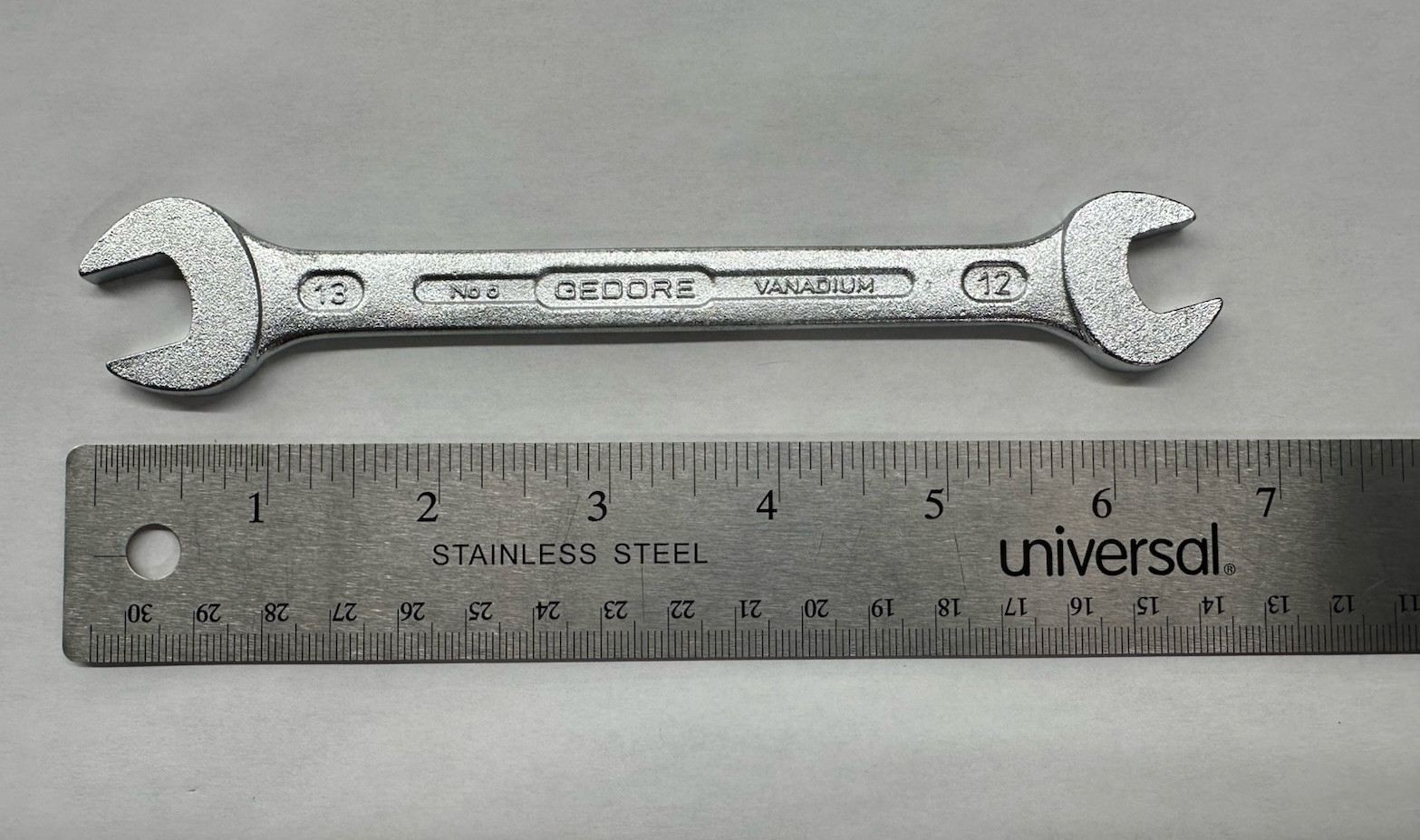 Gedore No. 6 Metric 12mm – 13mm open end wrench Made in Germany