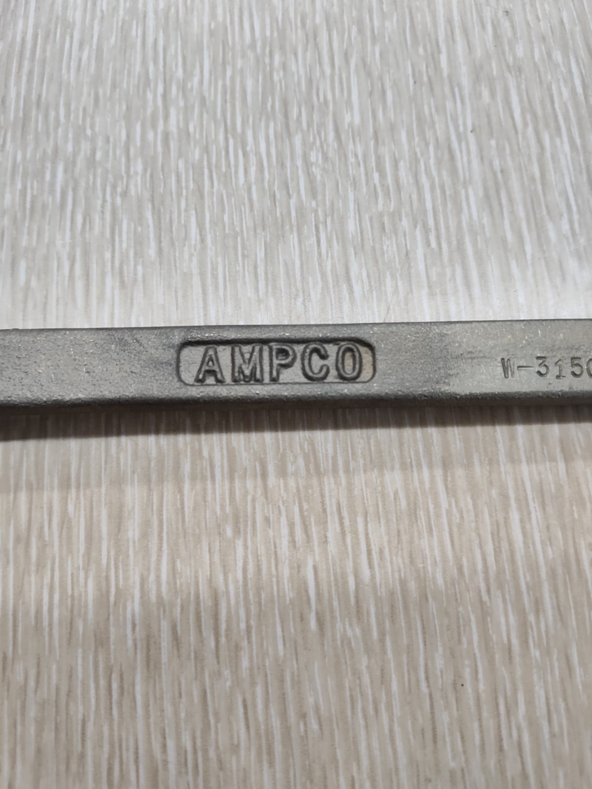 AMPCO W-3150 Box End Wrench: Natural, 9/16 in_5/8 in Head Size