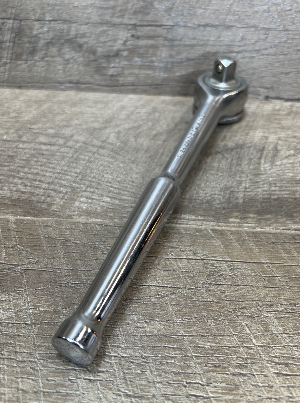 Vintage Craftsman 43773 EE 7 1/2″ Inch Drive Chrome Ratchet Thumb Wheel USA Made