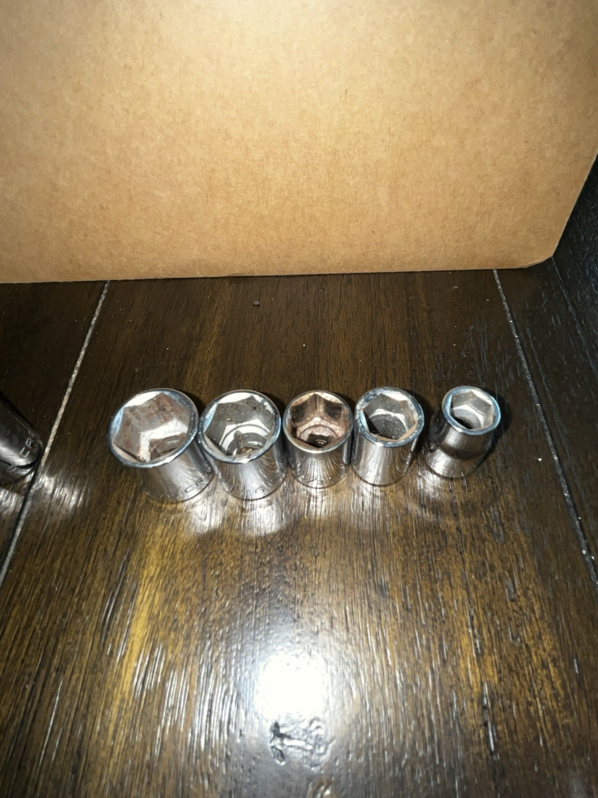 Craftsman Sockets SAE Lot of 9 Pieces 1/2 – 5/8 – 7/16 – 1/2 – 3/8 (8pt & 6pt)